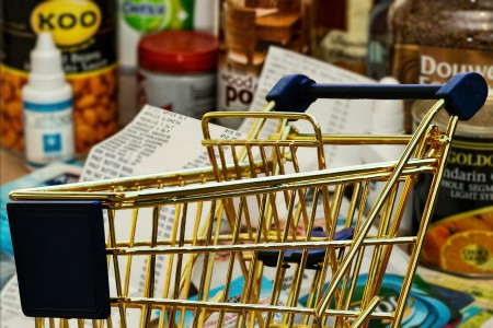 Course alimentaire caddy